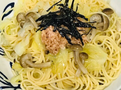 あごだし醤油で食べる簡単スパゲティ